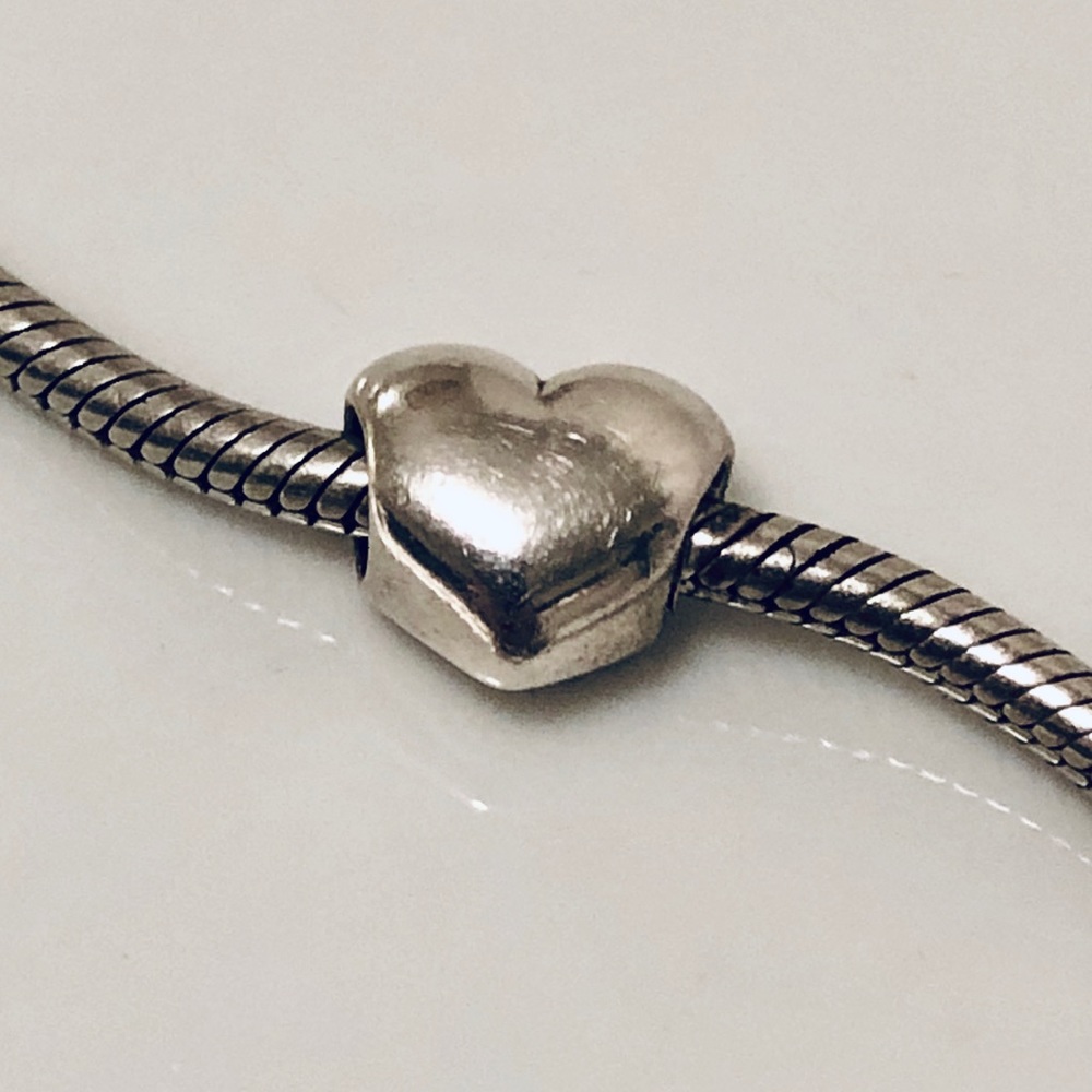 Pandora Solid Heart Charm Authentic Preowned